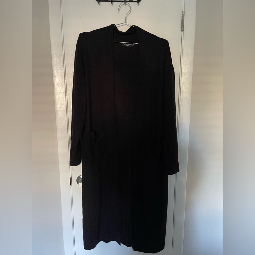 Black Longline Cardigan